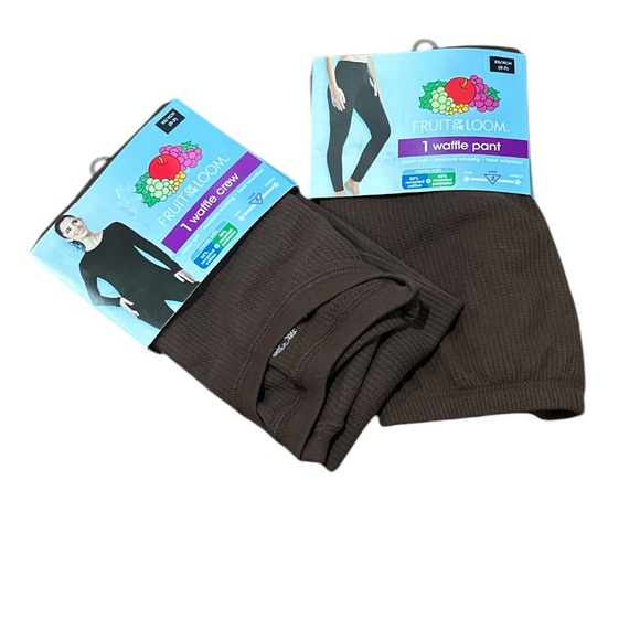 Fruit of the Loom Other - Fruit of the Loom Women's Recycled Waffle Thermal Bottom and Top Size XS